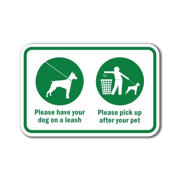 Signmission 18 in Height, 0.12 in Width, Aluminum, 12" x 18", A-1218 Pet-Animal - Pickupaft A-1218 Pet-Animal - Pickupaft - main